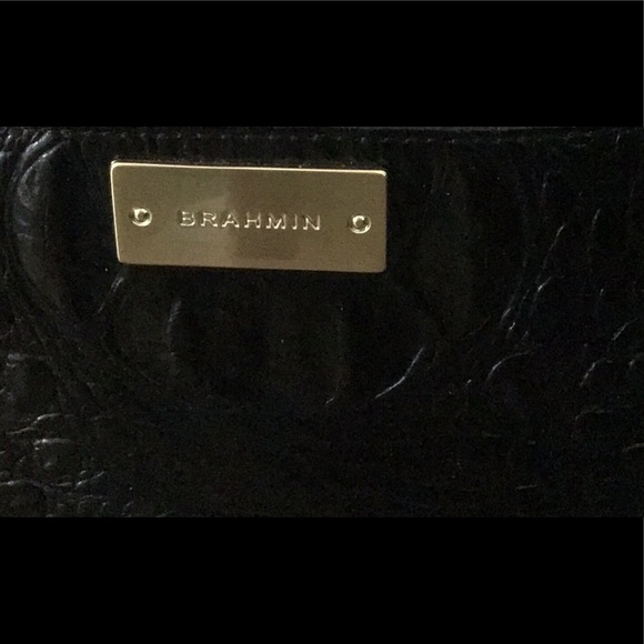 Brahmin Black Leather Large Carry All Travel Tote Bag - Picture 16 of 16